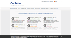 Desktop Screenshot of centrotel.es